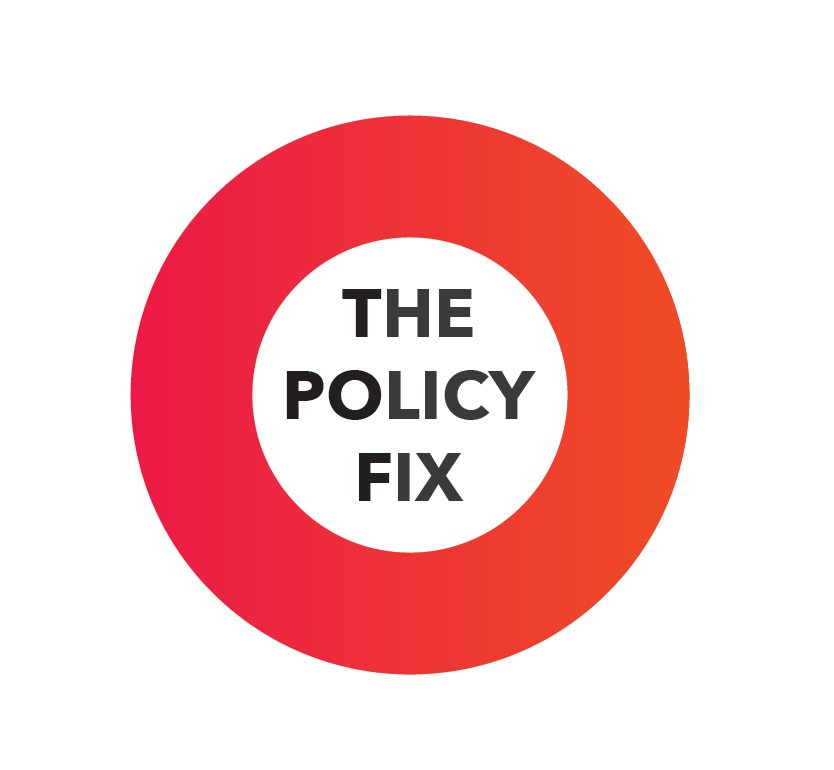 Logo for the Podcast series The Policy Fix